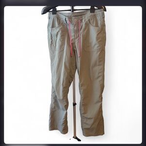 Women’s The North Face Grey Hiking Pants With Capri Option Size 10